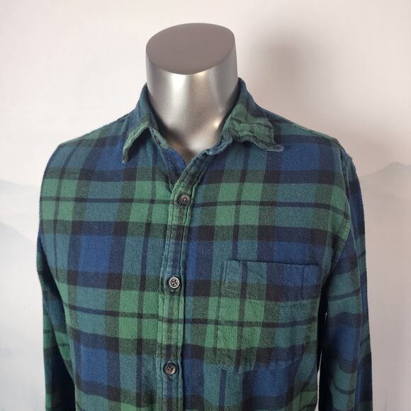 J.Crew Midweight Flannel Workshirt in Regenerative Cotton | Men's Slim Medium - Picture 2 of 13